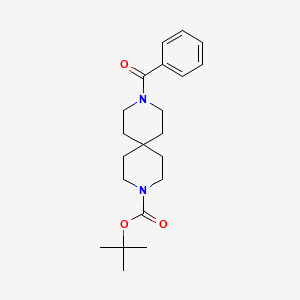 3,9-Diazaspiro[5.5]undecane-3-carboxylic acid, 9-benzoyl-, 1,1-dimethylethyl ester