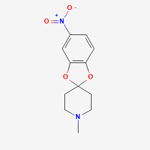 molecular formula C12H14N2O4 B14183610 1'-Methyl-5-nitrospiro[1,3-benzodioxole-2,4'-piperidine] CAS No. 923030-95-9