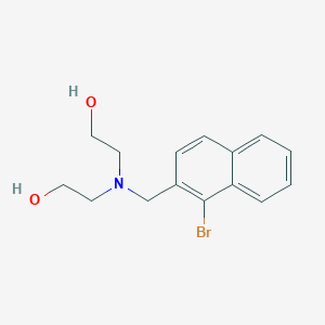 2,2'-{[(1-Bromonaphthalen-2-yl)methyl]azanediyl}di(ethan-1-ol)