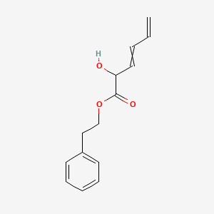 2-Phenylethyl 2-hydroxyhexa-3,5-dienoate