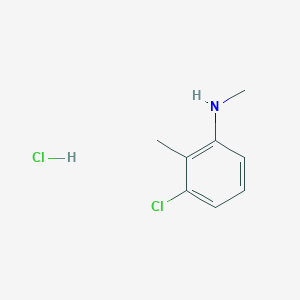 molecular formula C8H11Cl2N B1418383 3-Chloro-N,2-dimethylaniline hydrochloride CAS No. 957062-82-7