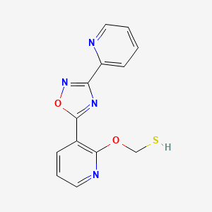 ({3-[3-(Pyridin-2-yl)-1,2,4-oxadiazol-5-yl]pyridin-2-yl}oxy)methanethiol