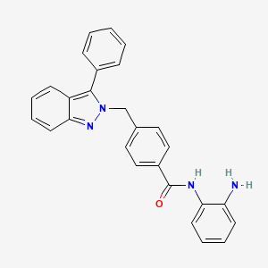 N-(2-Aminophenyl)-4-[(3-phenyl-2H-indazol-2-yl)methyl]benzamide