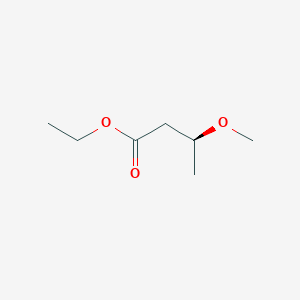 molecular formula C7H14O3 B14183895 Butanoic acid, 3-methoxy-, ethyl ester, (3S)- CAS No. 850072-00-3