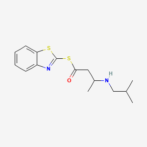 S-1,3-Benzothiazol-2-yl 3-[(2-methylpropyl)amino]butanethioate