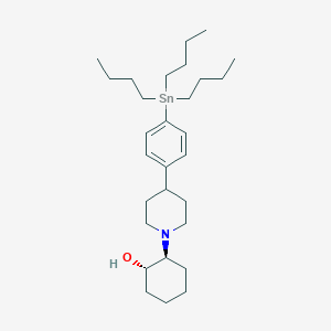 (1S,2S)-2-{4-[4-(Tributylstannyl)phenyl]piperidin-1-yl}cyclohexan-1-ol