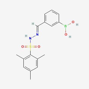 molecular formula C16H19BN2O4S B1418398 3-((2-(甲苯磺酰)腙)甲基)苯硼酸 CAS No. 957061-06-2