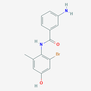 3-Amino-N-(2-bromo-4-hydroxy-6-methylphenyl)benzamide