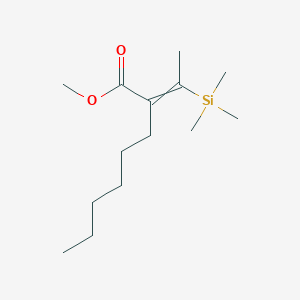 Methyl 2-[1-(trimethylsilyl)ethylidene]octanoate