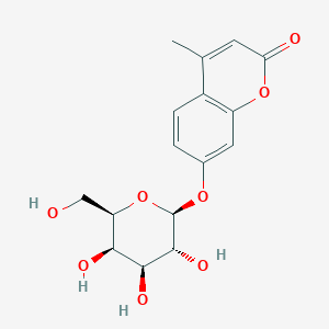 molecular formula C16H18O8 B014184 4-甲基荧光素基-半乳吡喃糖苷 CAS No. 6160-78-7