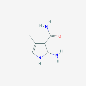 B14184006 2-Amino-4-methyl-2,3-dihydro-1H-pyrrole-3-carboxamide CAS No. 924290-46-0