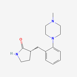 (3R)-3-{[2-(4-Methylpiperazin-1-yl)phenyl]methyl}pyrrolidin-2-one