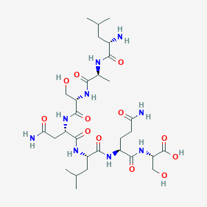 L-Leucyl-L-alanyl-L-seryl-L-asparaginyl-L-leucyl-L-glutaminyl-L-serine