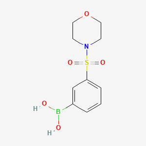 molecular formula C10H14BNO5S B1418402 3-(吗啉-4-磺酰基)苯硼酸 CAS No. 871329-60-1