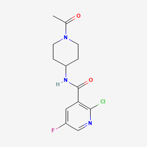 N-(1-Acetylpiperidin-4-yl)-2-chloro-5-fluoropyridine-3-carboxamide