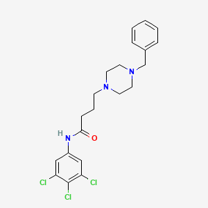 4-(4-benzylpiperazin-1-yl)-N-(3,4,5-trichlorophenyl)butanamide