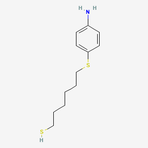 6-[(4-Aminophenyl)sulfanyl]hexane-1-thiol