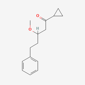 1-Cyclopropyl-3-methoxy-5-phenylpentan-1-one