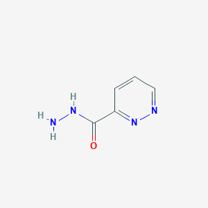 molecular formula C5H6N4O B1418419 Pyridazine-3-carbohydrazide CAS No. 89463-74-1