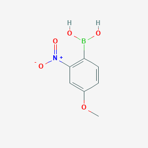molecular formula C7H8BNO5 B1418425 (4-Methoxy-2-nitrophenyl)boronic acid CAS No. 860034-09-9