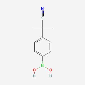 molecular formula C10H12BNO2 B1418428 2-(4-Boronophenyl)-2-methylpropanenitrile CAS No. 850568-67-1