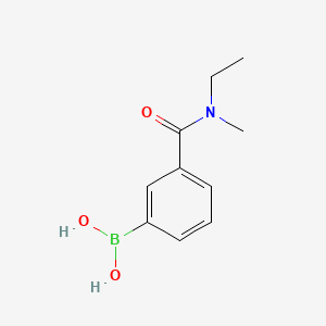 molecular formula C10H14BNO3 B1418437 （3-（乙基（甲基）氨基羰基）苯基）硼酸 CAS No. 871333-07-2