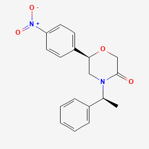 (6R)-6-(4-Nitrophenyl)-4-[(1S)-1-phenylethyl]morpholin-3-one