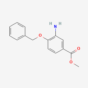molecular formula C15H15NO3 B1418453 Methyl 3-amino-4-(benzyloxy)benzoate CAS No. 927802-57-1