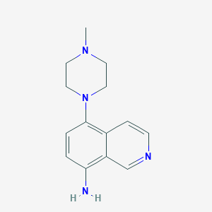 molecular formula C14H18N4 B1418454 5-(4-Methylpiperazin-1-yl)isoquinolin-8-amine CAS No. 1155134-93-2