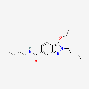 2H-Indazole-6-carboxamide, N,2-dibutyl-3-ethoxy-