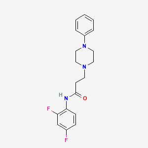 N-(2,4-difluorophenyl)-3-(4-phenylpiperazin-1-yl)propanamide