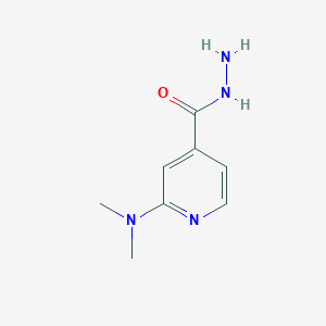 molecular formula C8H12N4O B1418459 2-(二甲氨基)吡啶-4-碳酰肼 CAS No. 77314-49-9