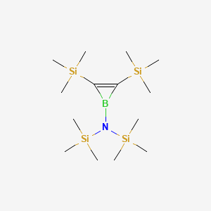 N-[2,3-Bis(trimethylsilyl)-1H-boriren-1-yl]-1,1,1-trimethyl-N-(trimethylsilyl)silanamine