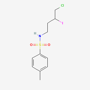 N-(4-Chloro-3-iodobutyl)-4-methylbenzene-1-sulfonamide