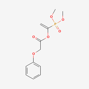 1-(Dimethoxyphosphoryl)ethenyl phenoxyacetate