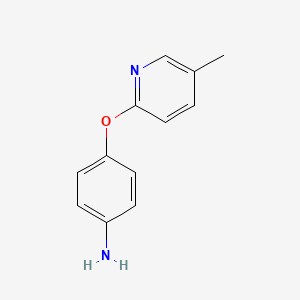 molecular formula C12H12N2O B1418462 4-[(5-甲基吡啶-2-基)氧基]苯胺 CAS No. 229155-80-0