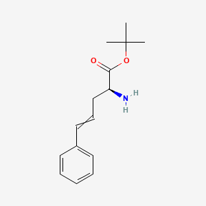 tert-Butyl (2S)-2-amino-5-phenylpent-4-enoate