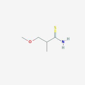 molecular formula C5H11NOS B1418463 3-甲氧基-2-甲基丙烷硫代酰胺 CAS No. 1099678-65-5