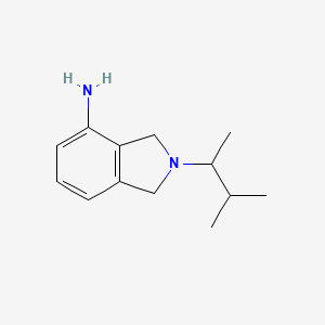 molecular formula C13H20N2 B1418464 2-(3-methylbutan-2-yl)-2,3-dihydro-1H-isoindol-4-amine CAS No. 1099671-03-0