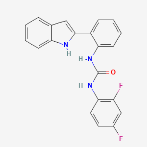 N-(2,4-Difluorophenyl)-N'-[2-(1H-indol-2-yl)phenyl]urea