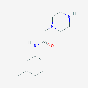 molecular formula C13H25N3O B1418465 N-(3-甲基环己基)-2-(哌嗪-1-基)乙酰胺 CAS No. 79379-29-6