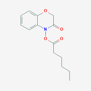 4-(Hexanoyloxy)-2H-1,4-benzoxazin-3(4H)-one