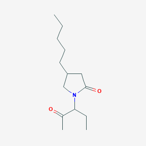 molecular formula C14H25NO2 B14184687 1-(2-Oxopentan-3-yl)-4-pentylpyrrolidin-2-one CAS No. 925246-42-0