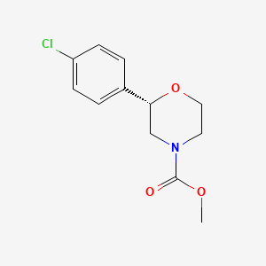 molecular formula C12H14ClNO3 B14184692 methyl (2S)-2-(4-chlorophenyl)morpholine-4-carboxylate CAS No. 920799-09-3