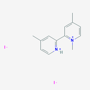 molecular formula C13H16I2N2 B14184705 1,4,4'-Trimethyl-2,2'-bipyridin-1-ium diiodide CAS No. 847820-10-4