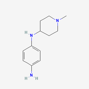 molecular formula C12H19N3 B1418473 N1-(1-甲基哌啶-4-基)苯-1,4-二胺 CAS No. 1086392-72-4