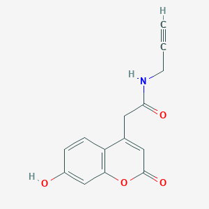 2-(7-Hydroxy-2-oxo-2H-1-benzopyran-4-yl)-N-(prop-2-yn-1-yl)acetamide