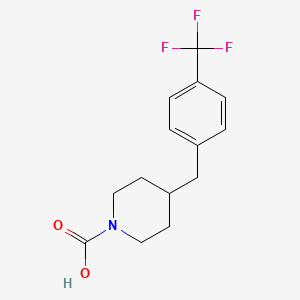 4-{[4-(Trifluoromethyl)phenyl]methyl}piperidine-1-carboxylic acid