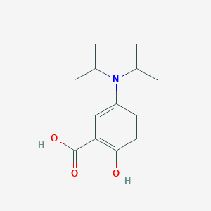 5-[Di(propan-2-yl)amino]-2-hydroxybenzoic acid