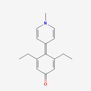 2,5-Cyclohexadien-1-one, 3,5-diethyl-4-(1-methyl-4(1H)-pyridinylidene)-